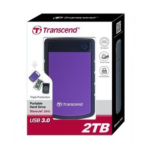 TRANSCEND 2TB EXTERNAL HARD DRIVE (2 YEARS WARRANTY)