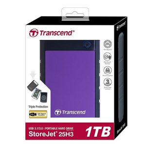 TRANSCEND 1TB EXTERNAL HARD DRIVE (2 YEARS WARRANTY)