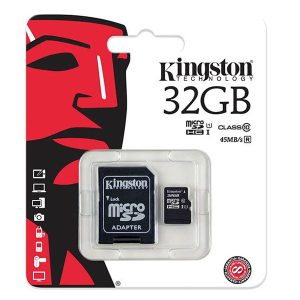 kingston 32gb micro sd class 10 memory card (3 years warranty)