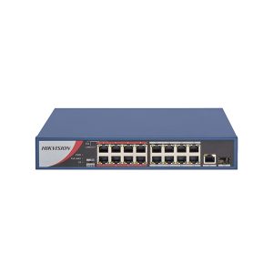 DS-3E0318P-E/M 16 Port Fast Ethernet Unmanaged POE Switch (2 Years Warranty)